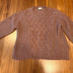 Altar’d State Brown Cable Knit Sweater